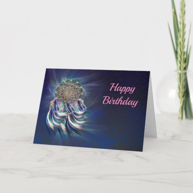Dream catcher Birthday card (Front)