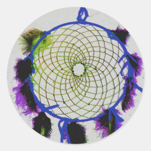 Dream catcher classic round sticker
