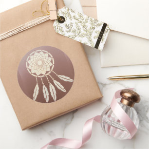 Dream catcher  classic round sticker