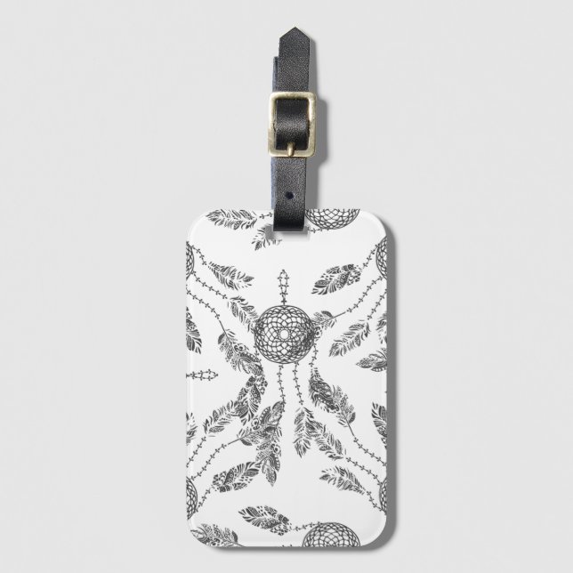 Dream Catcher Design Luggage Tag (Front Vertical)