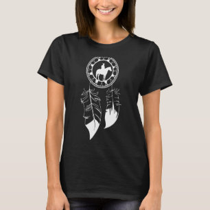 Dream Catcher Feathers Indian Horse Rider T-Shirt