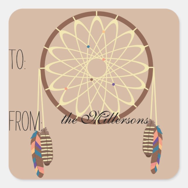 Dream Catcher Gift Tag (Front)