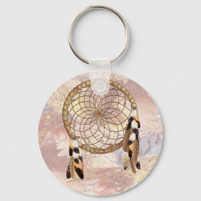Dream Catcher Groomsman gift Key Ring (Front)
