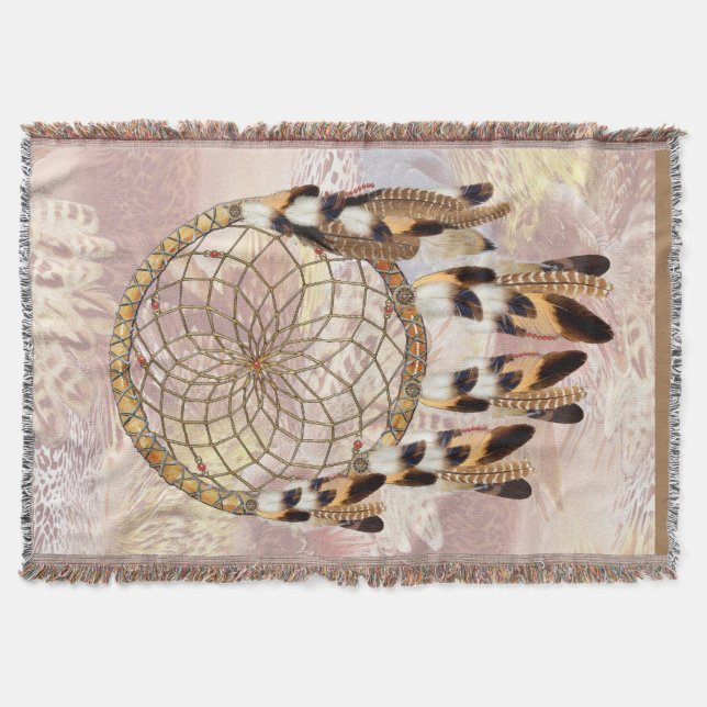 Dream Catcher Home decor Throw Blanket (Front)