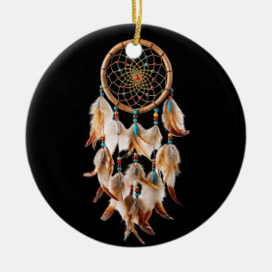 Dream catcher Indian Native American Ethnic Tribal Ceramic Tree Decoration