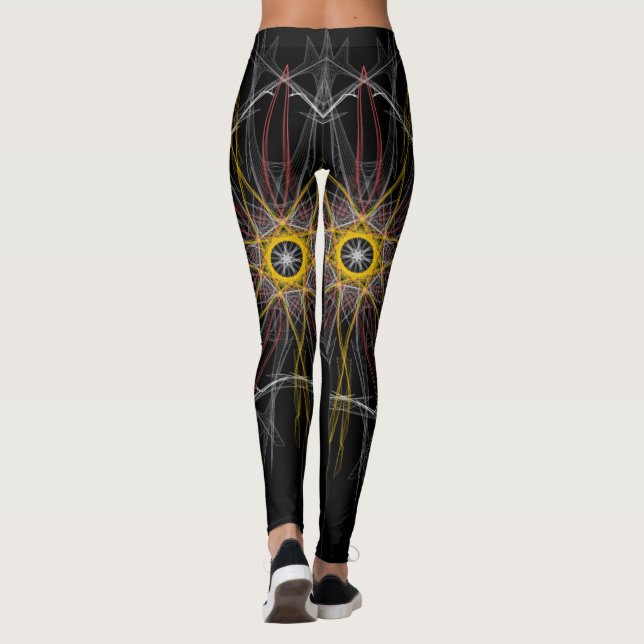 Dream catcher inspired abstract print leggings (Back)
