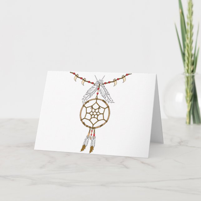 Dream Catcher Necklace Card (Front)
