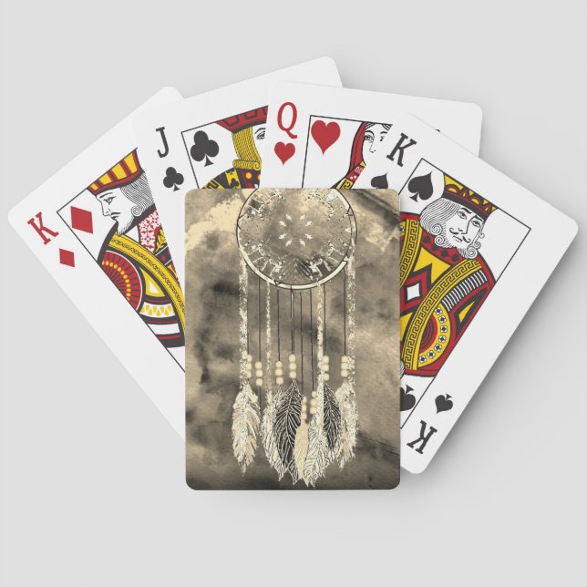 Dream catcher playing cards, tarot,cartomancy,art playing cards (Back)