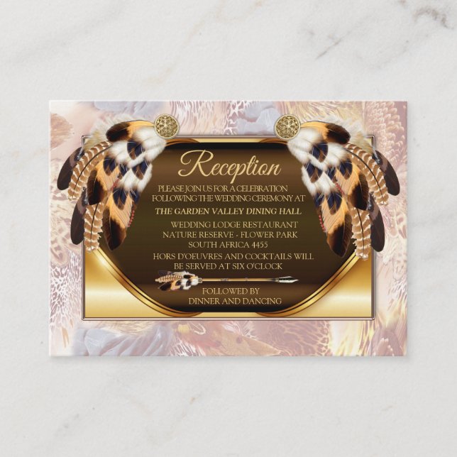 Dream Catcher Reception Enclosure Card (Front)