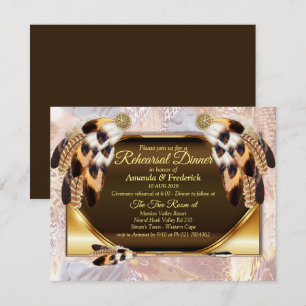 Dream Catcher Rehearsal dinner Invitation