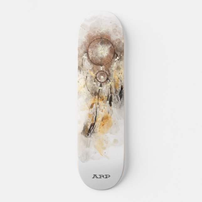 *~* Dream Catcher Sacred Boho Tribal Shamanic Skateboard (Front)