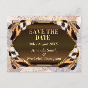 Dream Catcher Save the Dates Announcement Postcard