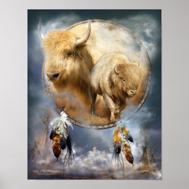 Dream Catcher Series-Spirit Of The White Buffalo Poster (Front)