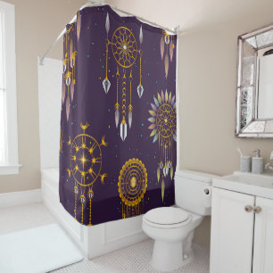 Dream catcher shower curtain