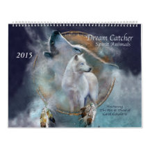 Dream Catcher Spirit Animal Art Calendar 2015
