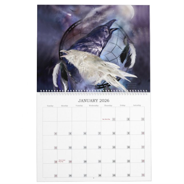 Dream Catcher Spirit Animals 2 Art Calendar 2015 (Jan 2026)