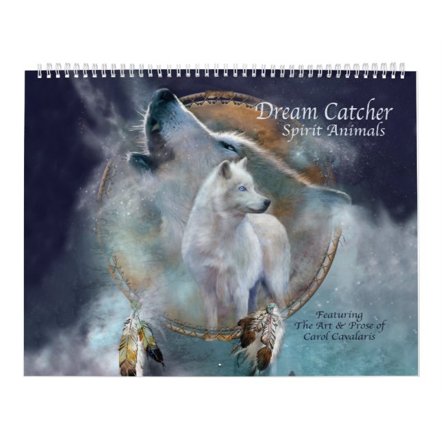 Dream Catcher Spirit Animals Art Calendar (Cover)