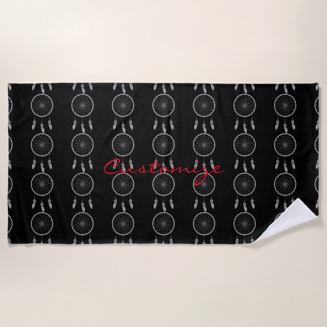 Dream-catcher Thunder_Cove Beach Towel (Front)