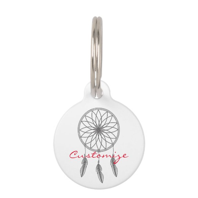 Dream-catcher Thunder_Cove Pet Tag (Back)