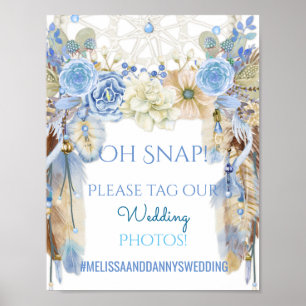 Dream Catcher Tribal Boho Wedding Sign Photos