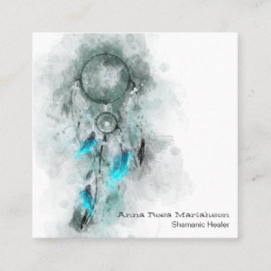 *~*  Dream Catcher Tribal Sacred Shamen Shamanic Square Business Card