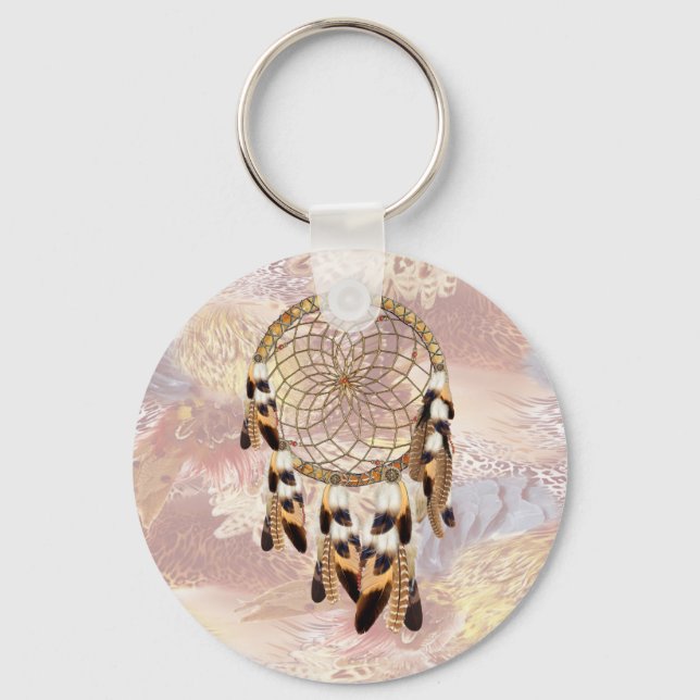 Dream Catcher Wedding guests gift Key Ring (Front)