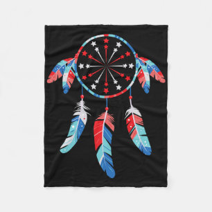 Dream Catcher Wind Chimes 4th Of July  Fleece Blanket