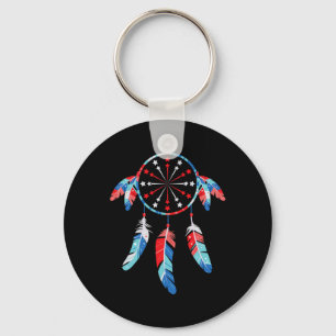 Dream Catcher Wind Chimes 4TH Of July Key Ring