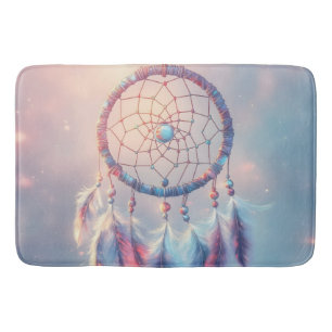Dream Catcher with Soft Feathers and Beads Bath Mat
