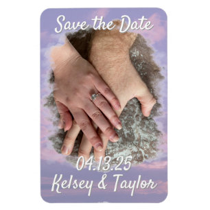 Dream Clouds Lover Save the Date Photo Magnet