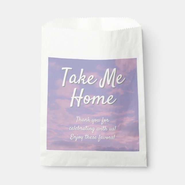 Dream Clouds Lover Theme Favour Bags (Front)