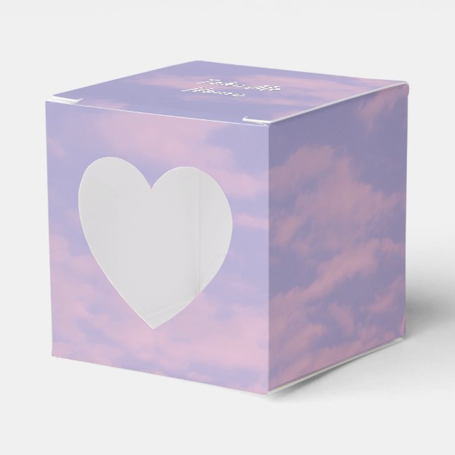Dream Clouds Lover Theme Favour Box (Front Side)