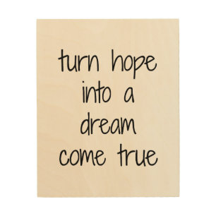 Dream Come True Wood Wall Art