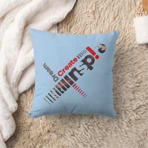Dream Create Inspire   Throw Pillow 16"