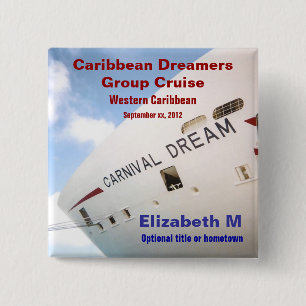 Dream Cruise Personalised Name Pin