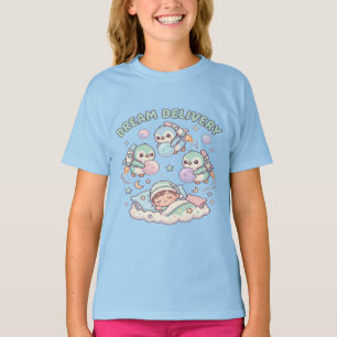 Dream Delivery Kids T-Shirt – Cute Penguins Night