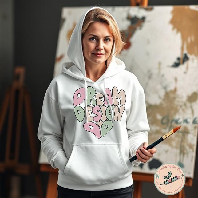Dream Design Do Hand Lettering Typography for Arti Hoodie (Creator Uploaded)