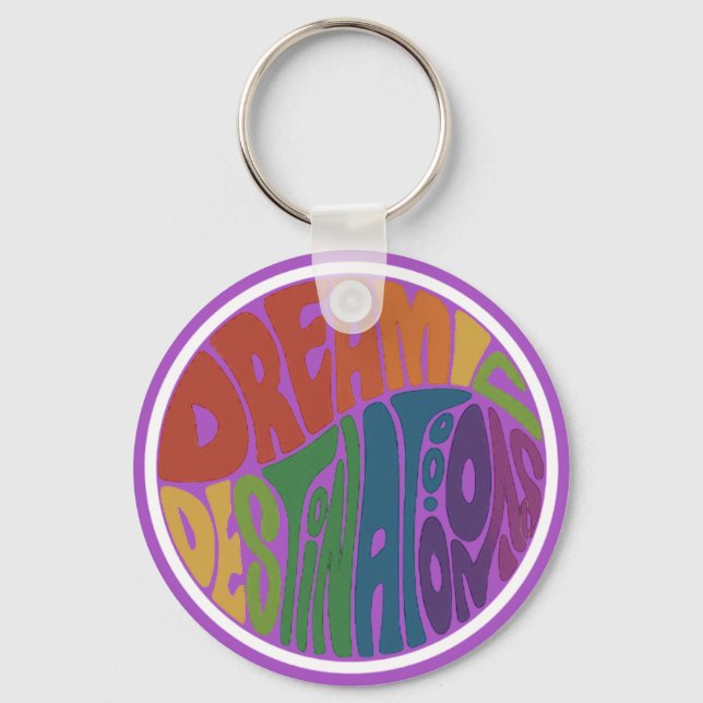  Dream Destination Inspirational Keychain (Front)