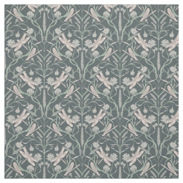 Dream Dragonfly Cornflower, Stars Fabric (Swatch)