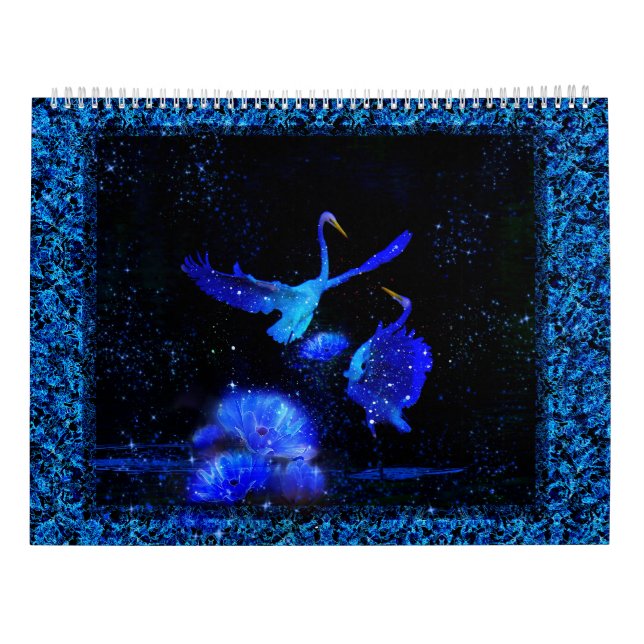 Dream fantasy art animal Calendar (Back)