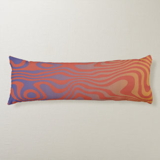 Dream Flow l Abstract Trippy Pattern - No. 01 Body Cushion