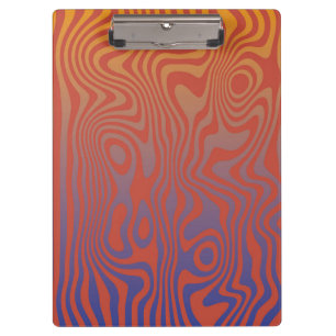 Dream Flow l Abstract Trippy Pattern - No. 01 Clipboard