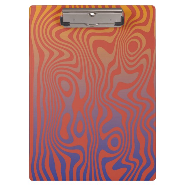 Dream Flow l Abstract Trippy Pattern - No. 01 Clipboard (Front)