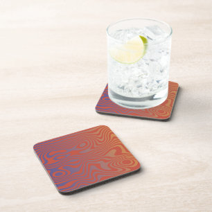 Dream Flow l Abstract Trippy Pattern - No. 01 Coaster