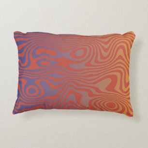Dream Flow l Abstract Trippy Pattern - No. 01 Decorative Cushion