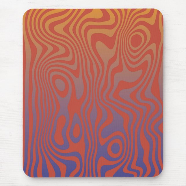 Dream Flow l Abstract Trippy Pattern - No. 01 Mouse Mat (Front)
