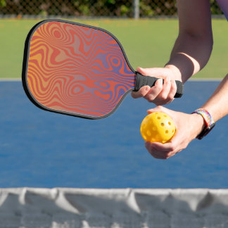 Dream Flow l Abstract Trippy Pattern - No. 01 Pickleball Paddle