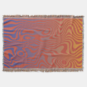 Dream Flow l Abstract Trippy Pattern - No. 01 Throw Blanket