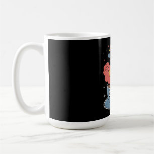 Dream Fuel Graphic: Rocket Launching from Coffee  Coffee Mug