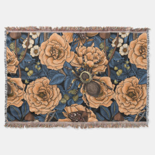 Dream garden 2 throw blanket